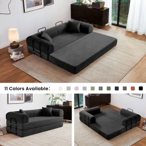79'' Boneless Couch Foldable Convertible