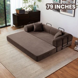 79'' Boneless Couch Foldable Convertible - Thumbnail Image 14