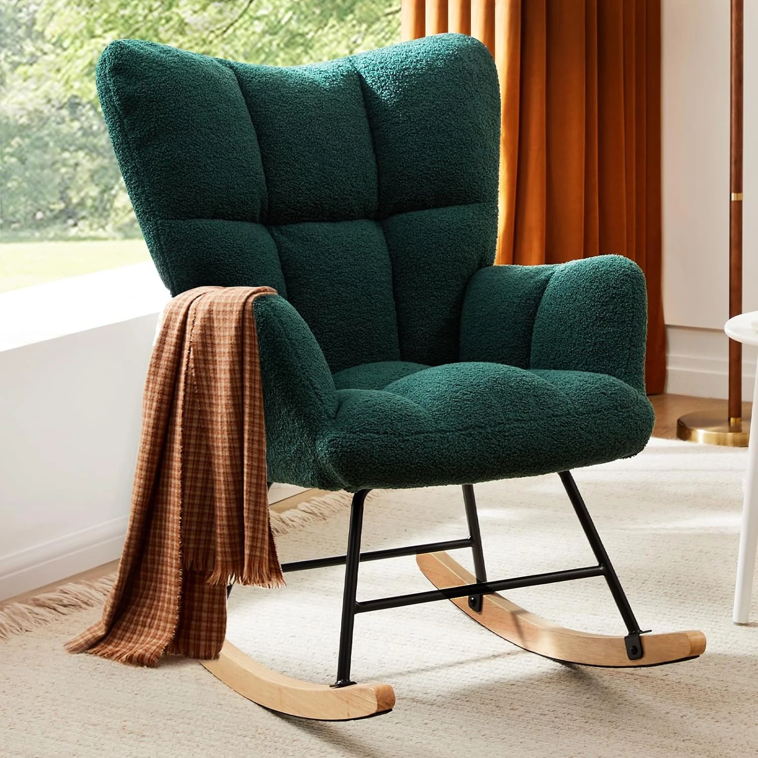Modern Upholstered Nursery Rocking Chairs - Image 5