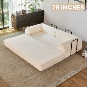 79'' Boneless Couch Foldable Convertible - Thumbnail Image 6