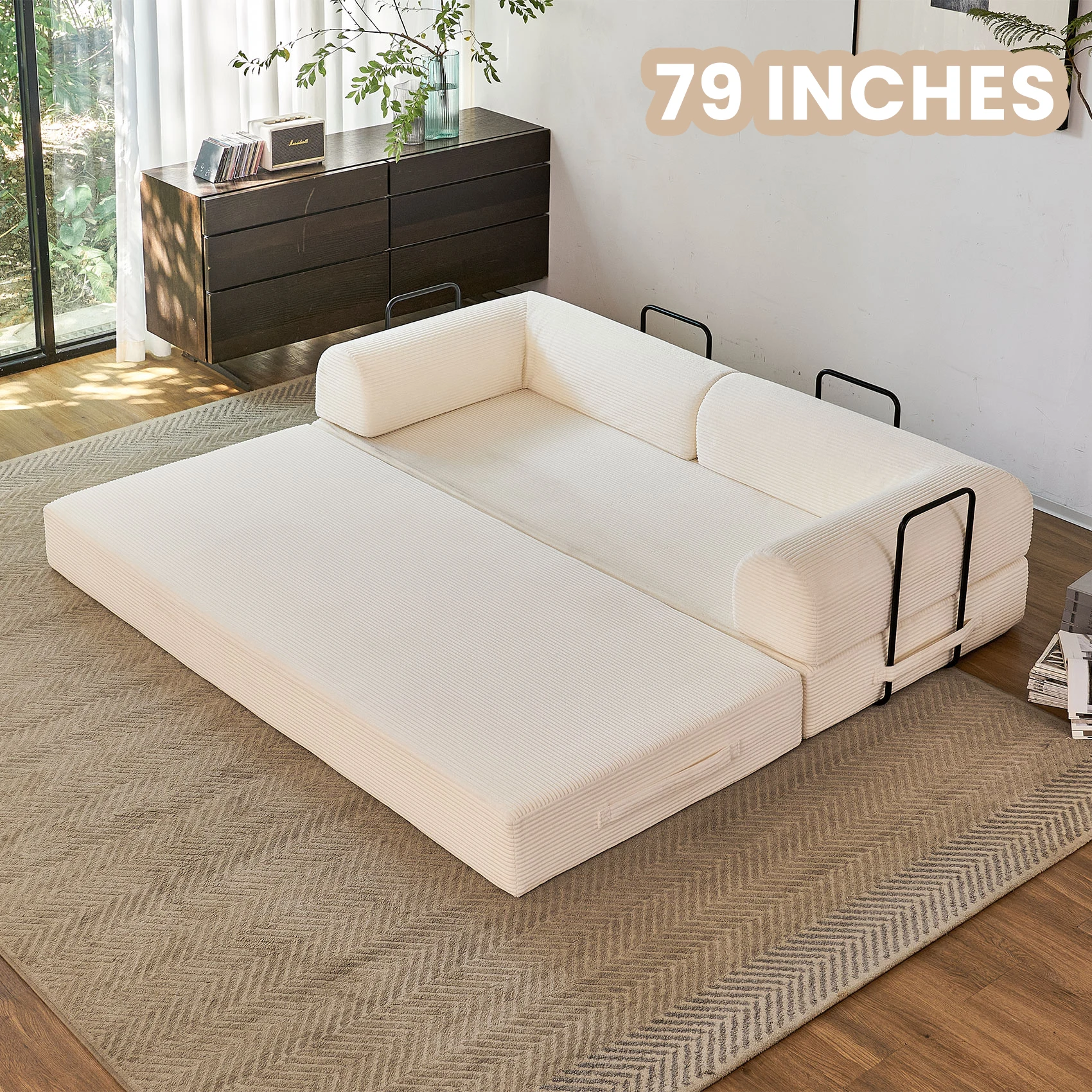 79'' Boneless Couch Foldable Convertible - Image 6
