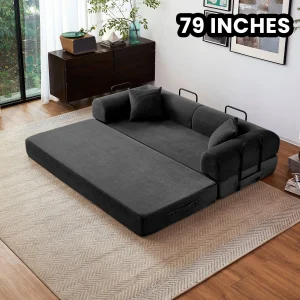 79'' Boneless Couch Foldable Convertible - Thumbnail Image 10