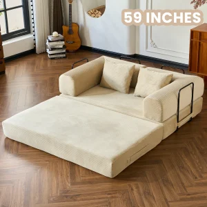 79'' Boneless Couch Foldable Convertible - Thumbnail Image 12