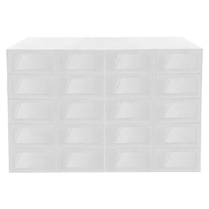 20‑Pack Stackable Transparent Shoe Storage - Thumbnail Image 2