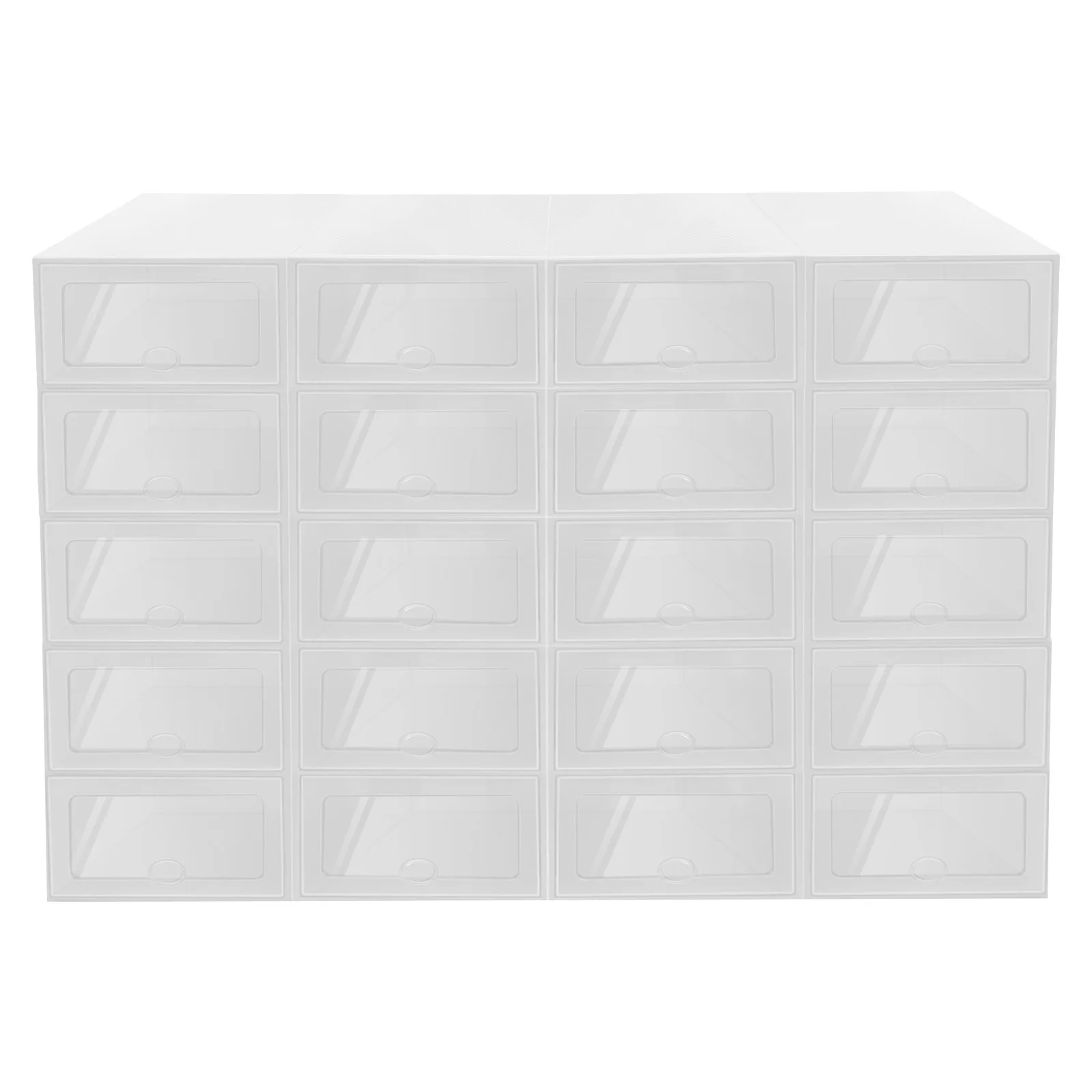 20‑Pack Stackable Transparent Shoe Storage - Image 2