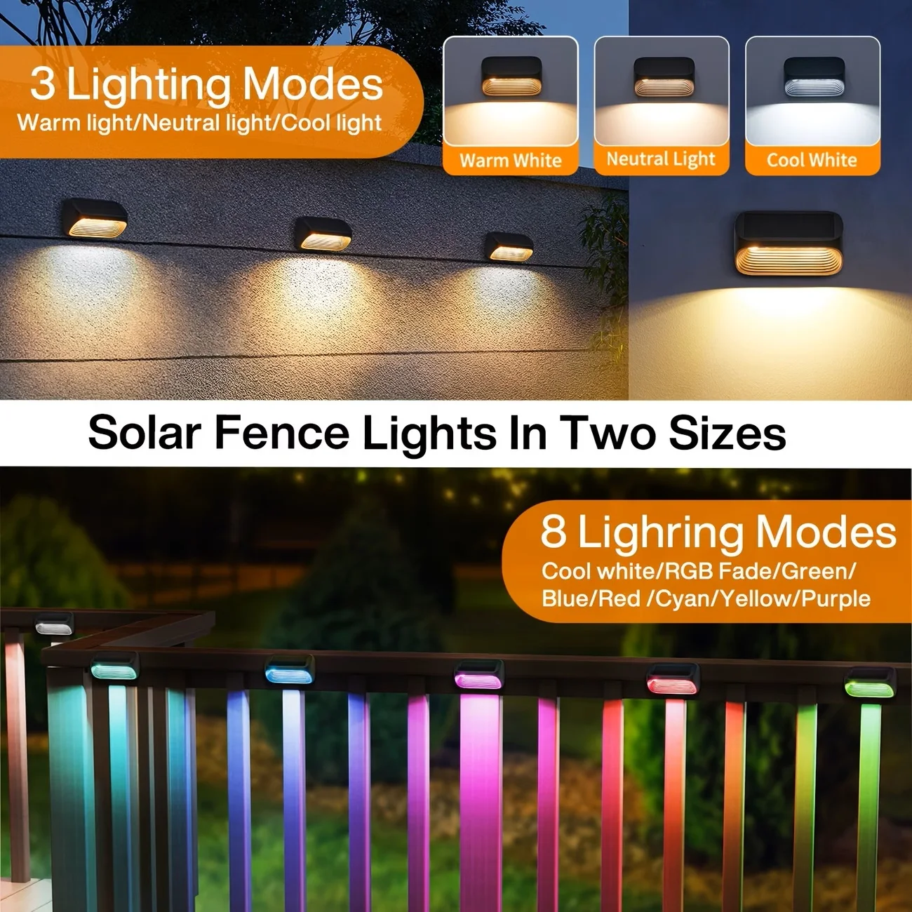 Solar Wall Lamp Solar Fence Lights - Image 4