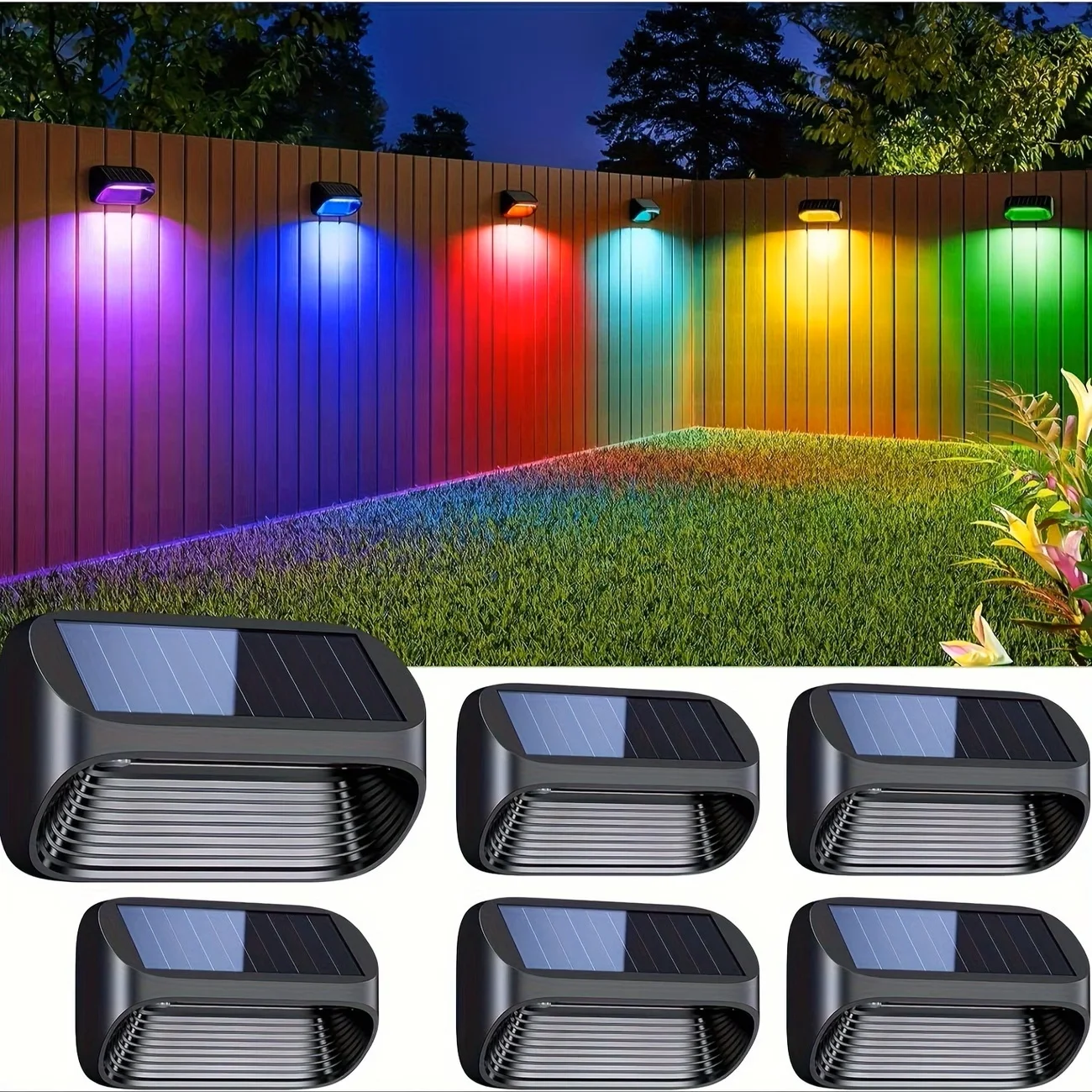 Solar Wall Lamp Solar Fence Lights - Image 1