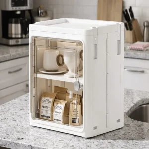 5-Tiers Slim Bathroom Storage Cabinet - Thumbnail Image 3