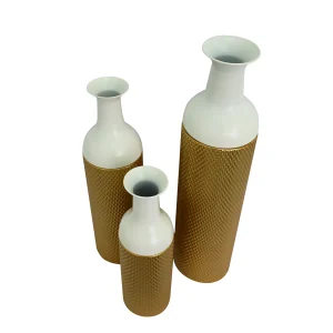 3-Tier Nesting Metal Floor Vases