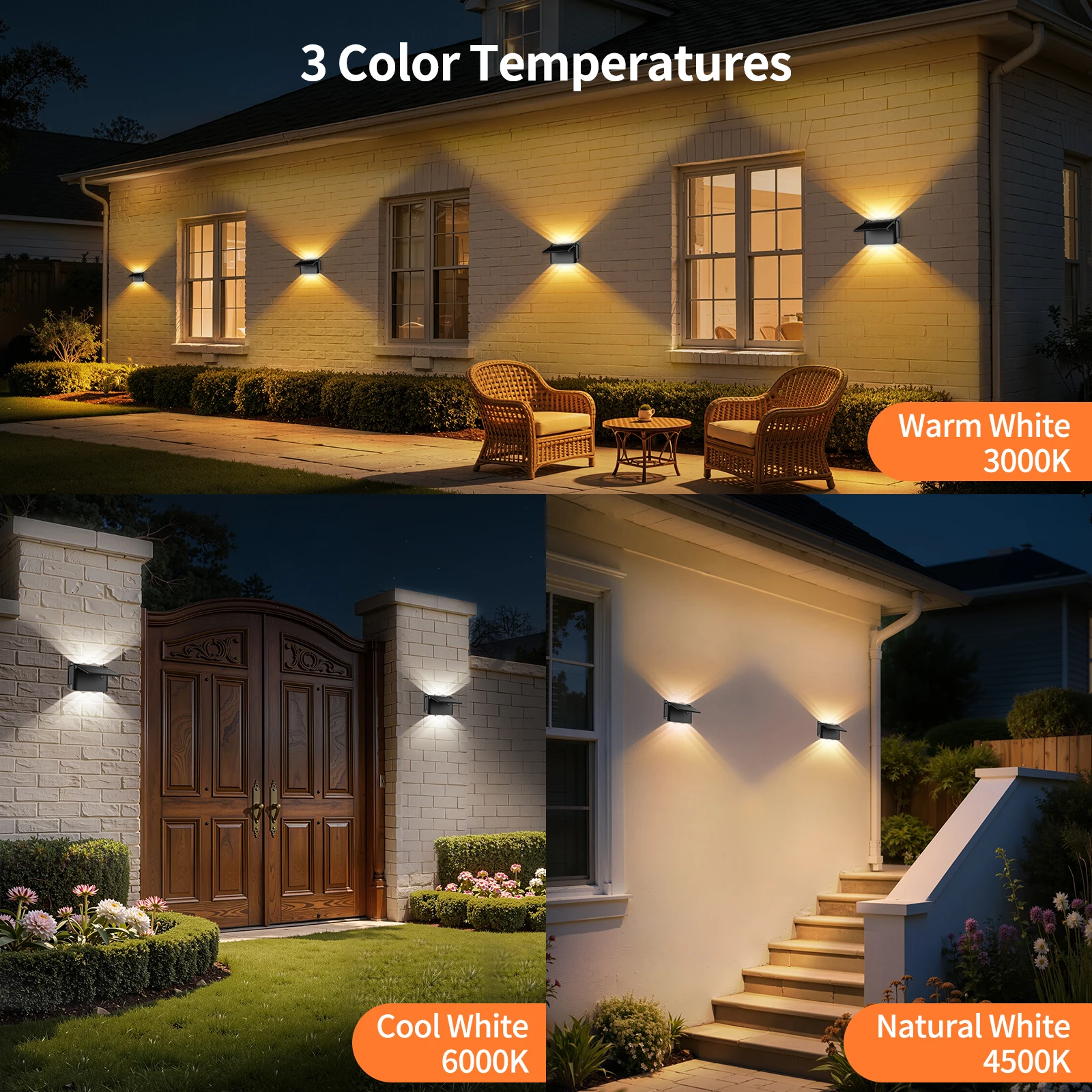 Solar Wall Lights 2 Pack with Remote - Image 4