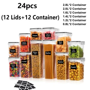 24/48pcs, Sealed Food Storage Containers - Thumbnail Image 3