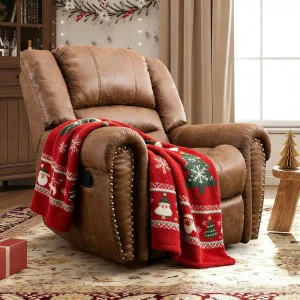 Leather Recliner Chair, Classic and Traditional - Thumbnail Image 3
