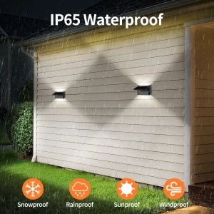Solar Wall Lights 2 Pack with Remote - Thumbnail Image 3