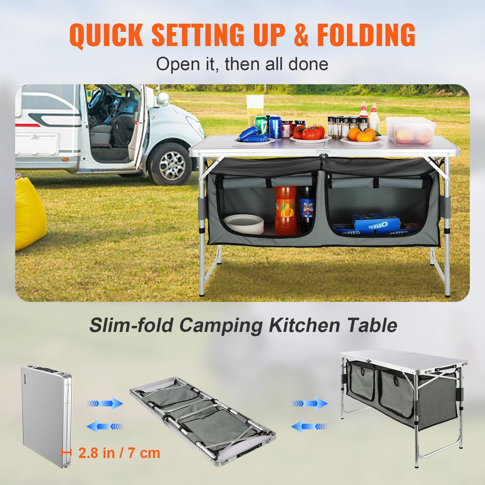 Camping Kitchen Table Quick set-up - Image 2