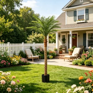 4/5/6/7/8/9FT Faux Palm Tree, - Thumbnail Image 3
