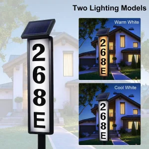 Solar-Powered Door Sign Lights