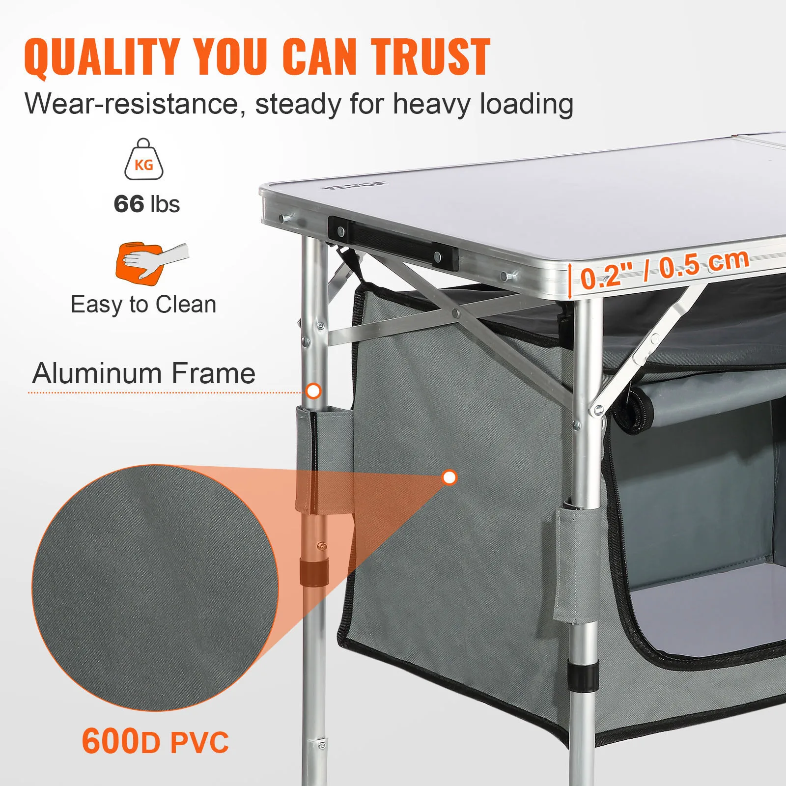 Camping Kitchen Table Quick set-up - Image 3