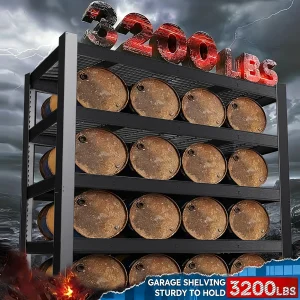 84 Inch Heavy-Duty Metal Storage Rack - Thumbnail Image 2