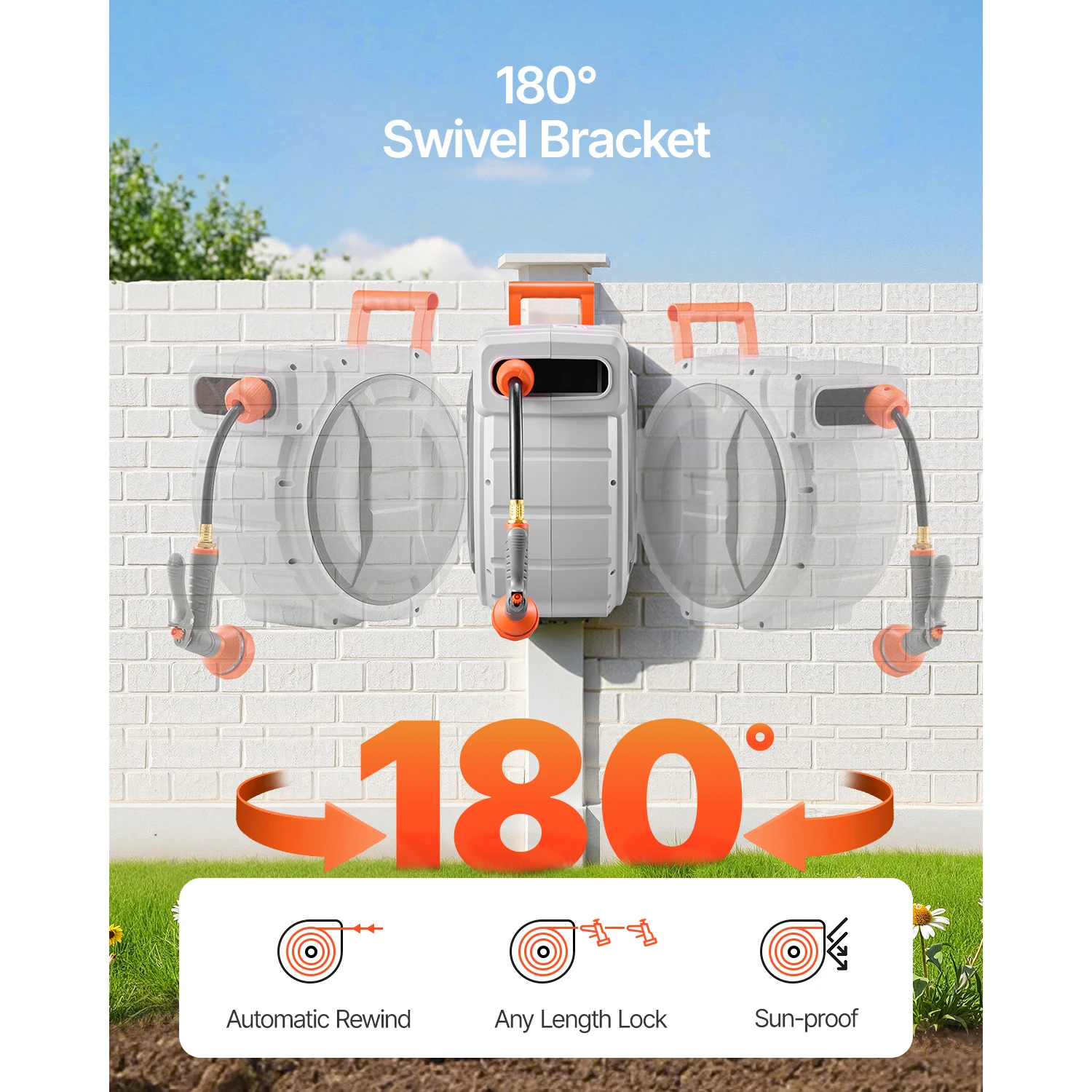 Retractable Garden Hose Reel - Image 2