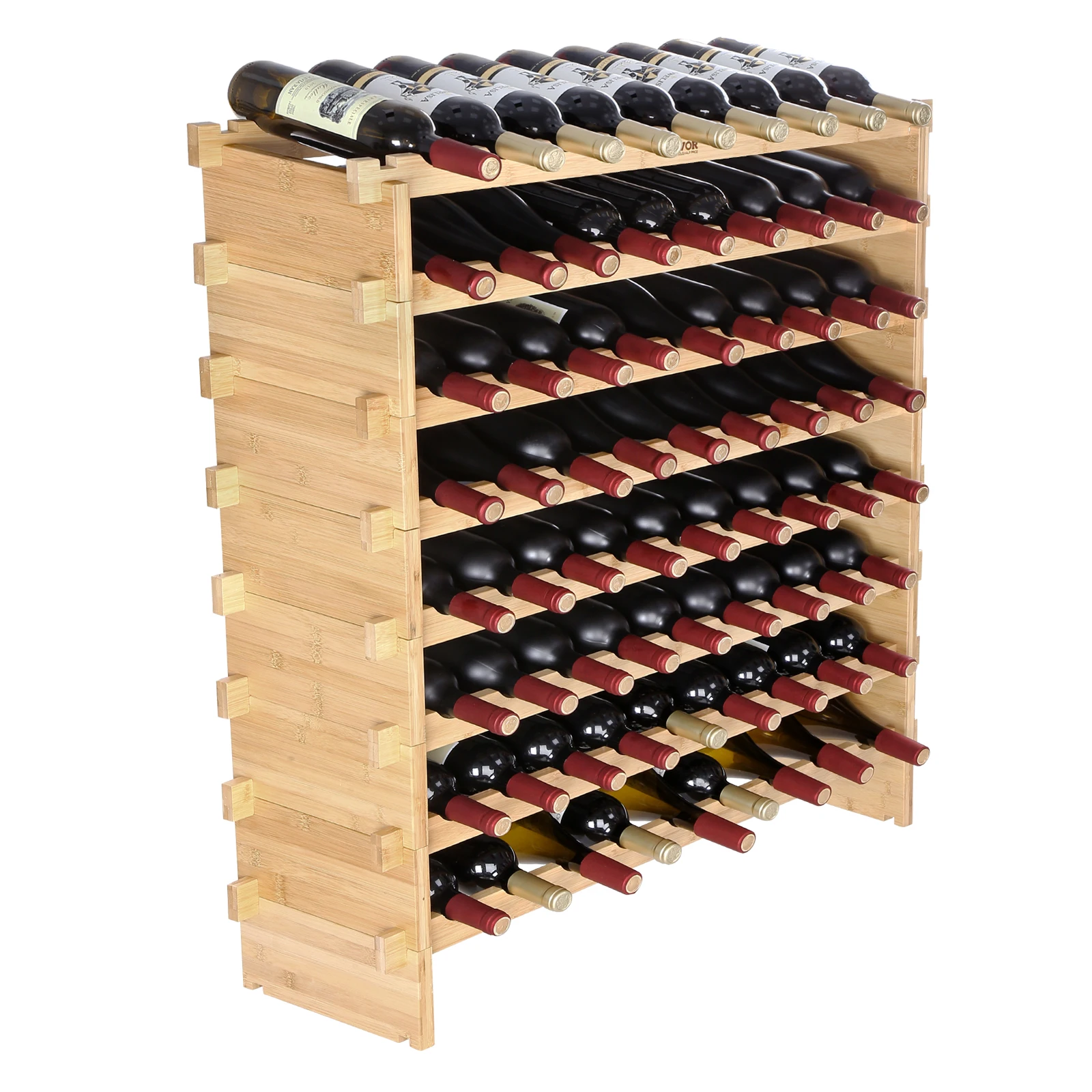 Stackable Modular Wine Rack Free Standing - Image 1