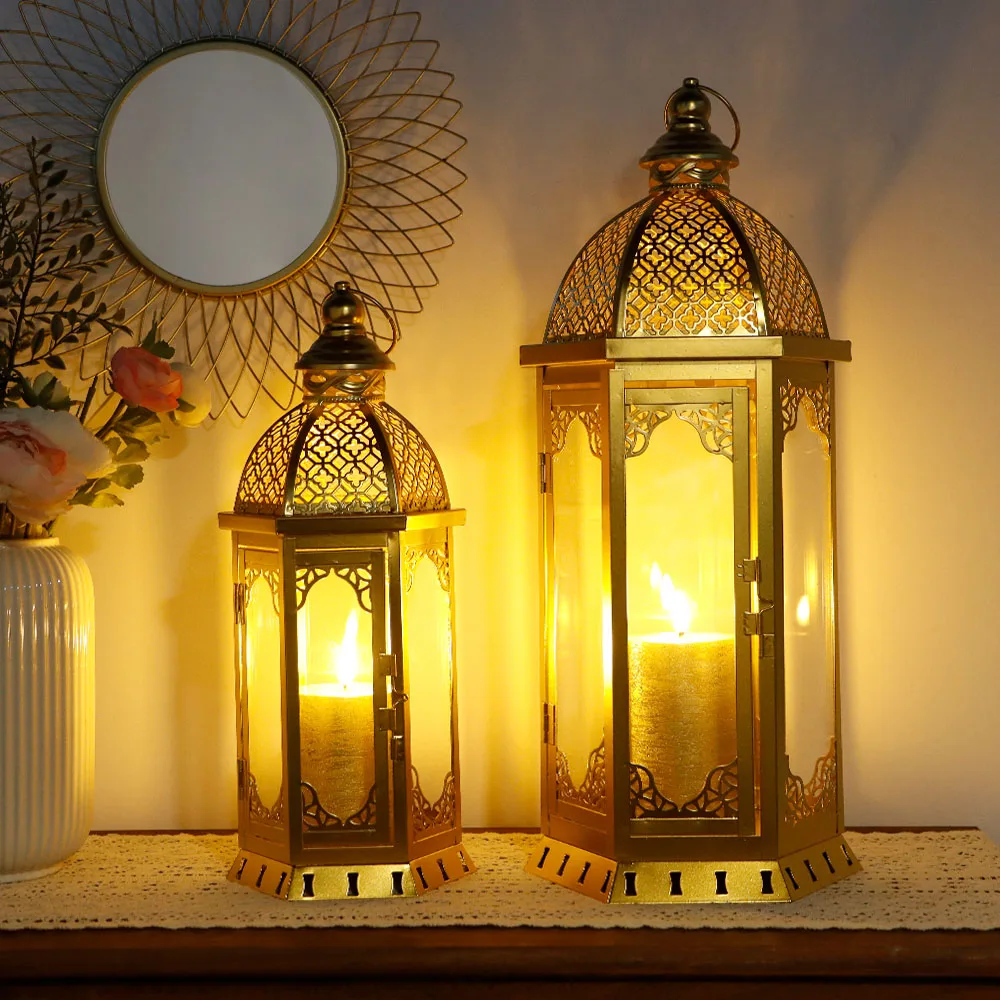 Set of 2 Decorative Candle Lanterns - Image 3
