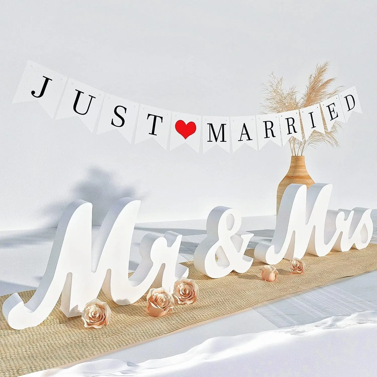 Wedding Decorations, Mr & Mrs Sign - Image 1
