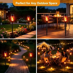 6/8/12 packSolar Torch Lights - Thumbnail Image 4