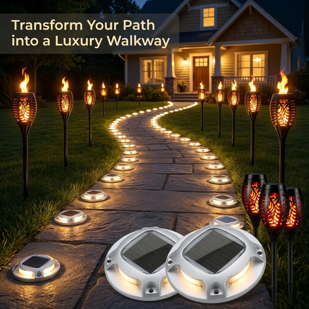 Solar Outdoor Lights Set - Image 1