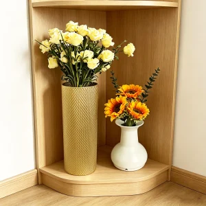 3-Tier Nesting Metal Floor Vases - Thumbnail Image 3