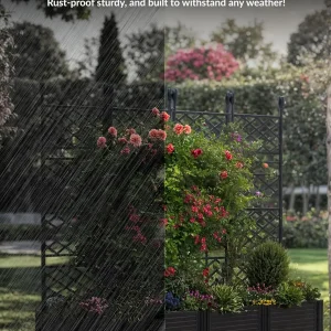 Plastic Planter Box w/ Trellis Rack - Thumbnail Image 3