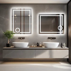 LED Lighted Smart Bathroom Mirror - Thumbnail Image 3